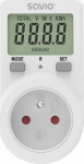 Savio Wattmeter with output display LCD, 16A, 3680W, AE-02