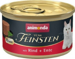 ANIMONDA Vom Feinsten Mousse Beef and duck - wet cat food - 85g
