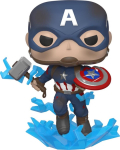 Funko Pop! Marvel: Avengers Endgame - Captain America With Broken Shield & Mjolnir #573 Bobble-Head Vinyl Figure