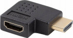 Adapter AV Lanberg Adapter Lanberg HDMI(M) -> HDMI(F) 4K angle right black