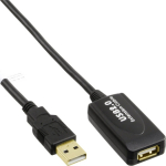 MicroConnect Active USB 2.0 ext. cable, 20m, Integrated booster for a