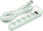 EXD Extension cord 10m, 5 sockets, with switch