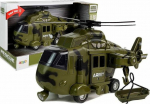 Lean Sport Import LEANToys Military Rescue Helicopter 1:16 Hook Sound Light