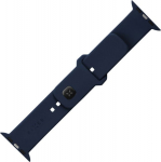 Fixed silicone smartwatch strap, Apple Watch 42 / 44 / 45 mm, blue