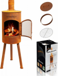 Rojaplast BONFEU garden fireplace BONGIANO GARDEN FIREPLACE SP RUSTY