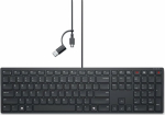 Dell | Collaboration Keyboard | KB525C | Keyboard | Wired | Ukrainian (QWERTY) | Black | USB-C