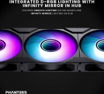 PHANTEKS M25 Gen2 PWM D-RGB L&uuml;fter, 3er-Pack - Reverse Blade, 120mm, schwarz