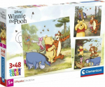 Clementoni Puzzle Super Color Disney Winnie The Pooh 3x48 element&oacute;w
