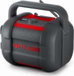 Muse | Jobsite Radio | M-968 BTR | 40 W | Waterproof | Bluetooth | Black/Red | NFC features | Portable | Wireless connection