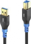 PureLink | FlexInstall | USB-A - USB-B | 3.2 Gen 1 | 0.3m | Svart