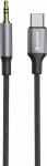 Swissten Audio Adapter Textile USB-C - 3.5mm Jack Cable 1.5m