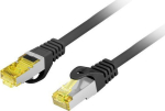 LANBERG Patchcord CAT.6A S/FTP LSZH CU 15m black Fluke Passed