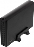DELTACO HD cabinet 3.5" SATA 6Gb USB Aluminum Black