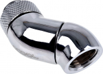 Alphacool Eiszapfen Winkeladapter 45 Grad double rotatable G1/4 AG auf G1/4 IG - chrome