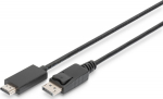 Digitus Kabel adapter DisplayPort 1.2 z latch 4K 60Hz UHD Typ DP/HDMI A M/M czarny 2m