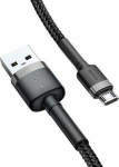 Kabel USB Baseus USB-A - microUSB 0.5 m Black and gray (CAMKLF-AG1)
