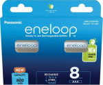 Rechargeable batteries PANASONIC ENELOOP AAA 800 mAh 8 szt (BK-4MCDE/8HH)