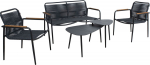 Garden furniture set NEBO 2 tables, bench and 2 chairs