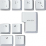 Glorious PC Gaming Race Glorious GMMK ABS Doubleshot V2 UK Base Kit - wei&szlig;