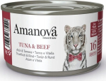 Amanova Cat Tuna & Beef w bulionie puszka 70g