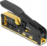 Delock Crimping Tool for 6P/8P RJ45/RJ11 plugs Cat. 5/6/7 with cutter and stripper