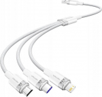 Kabel USB 2.0 A do 3w1 6A Vention CTRWG 1.5M (white)