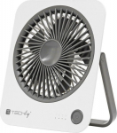 Techly Wireless desk fan mini 4 modes with support