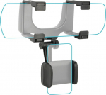 Mobilis Universal Car Rear Mirror Mount for Smartphone