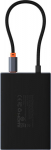 Hub USB-C 8w1 Baseus PioneerJoy HDMI 4K@60Hz + HDMI 4K@30Hz + DisplayPort 8K@30Hz + VGA + 2 x USB-A 3.0 + 2 x USB-C - szary