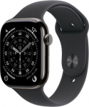 Apple Watch Series 11 slate titanium 42mm 5G black sport band Size M/L