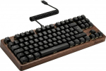 Sharkoon SKILLER SGK50 S2 Wood PBT holz/schwarz IT-Layout Gateron G Pro 3.0