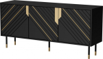 Cama MEBLE Cama 3D MOUNTAIN chest of drawers 154x40x72 black + gold