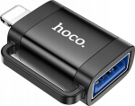 Adapter USB Hoco UA31A USB-A - Lightning Czarny