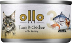Ollo Tuna & Chicken with Shrimp in Broth Nr 3 70g