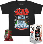 Funko Pocket Pop! & Tee (Child) Disney: Star Wars - Holiday R2-D2 (Metallic) Vinyl Figure & T-Shirt (S)