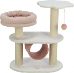 Trixie Isabella, standing scratching post, dla kota, white/pink, 70 cm