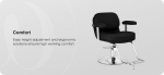 Activeshop Omega Astra black hairdressing chair