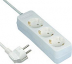 REV Socket line 3-fold 1.4 m white