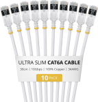 StarTech.com 30CM ULTRA SLIM CAT6A 10 PACK,