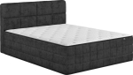 Continental bed EVENING ZONE 160x200cm, dark grey