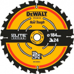 DEWALT | DT10302-QZ EXTREME 2nd Fix Circular Saw Blade 184mm 16mm Bore 24T