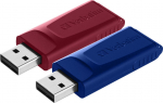 USB-Stick 2x 32GB Verbatim 3.2 Store'n GO Slider red & blue