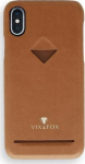 VixFox Card Slot Back Shell for Samsung S9 caramel brown