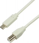 LogiLink USB 2.0 | USB-C do USB-B 1m szary - kabel LogiLink USB 2.0 B - USB-C 1m szary