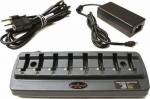Honeywell battery charging station, 8 slots - Honeywell battery charging station, 8 slots, incl.: power supply, order separately: power cord (C13), fits for: 8670