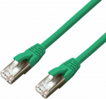 MicroConnect CAT6A S/FTP 0.25m Green LSZH, Shielded Network Cable, LSZH