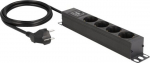 Delock Steckdosenleiste (Wandmontage) - AC 220-250 V - 3500 Watt - Eingabe, Eingang power CEE 7/7 - output terminals: 4 (4 x CEE 7/3)