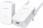 Mercusys | AV1000 Gigabit Powerline Wi-Fi Kit | MP510 KIT | 1000 Mbit/s | Ethernet LAN (RJ-45) ports 1 | 802.11n