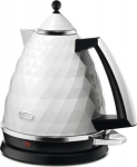 De'Longhi Brillante KBJ 2001.W white - Moc [W]: 2000 | Capacity [l]: 1.7 | Hidden heating element: tak | Color: white | Filter: tak | Rotating base: tak