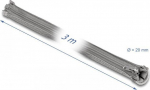 Delock Geflechtschlauch - 3 m - Grau